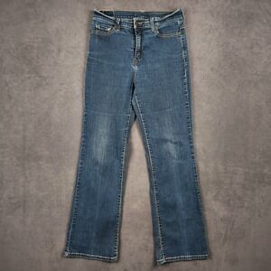 Levis Bootcut Jeans Womens 12M Dark Wash Blue High Rise Stretch Denim